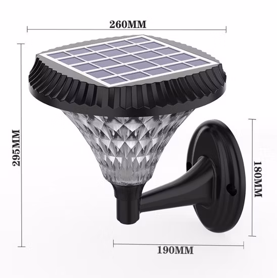 Iluminación exterior impermeable IP65 Venta caliente económica Iluminación solar LED para césped
